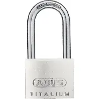 ABUS Cilinderhangslot | breedte slotlichaam 40 mm | Titalium gelijksluitend 6411 | 1 stuk - 54579 54579