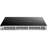 D-Link DGS-1510-52XMP Smart Managed Switch 48x Gigabit Ethernet PoE+ (max. 370 W), 4x 10 Gbit/s SFP+