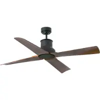 Faro Plafondventilator Winche M, IP44, buiten, wengé M, bruin / roest, Kunststof