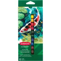 Derwent Academy Acrylverf - Tubes van 12ml - 12 Stuks