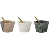 Creative Collection Rosamynthe Zoutpotje met/Lepel, Roos, Marmer