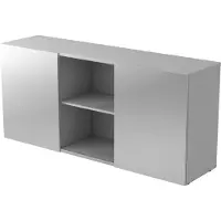 Hjh OFFICE PRO KAPA 1780 | Dressoir | met schuifdeuren - Grijs/Zilver Sideboard