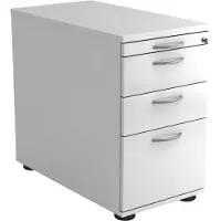 Hjh OFFICE PRO SIGNA SC40 BM - Rolcontainer Wit Hout met ophangsysteem Metalen handgreep