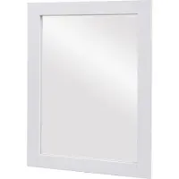 MCW Wandspiegel -L86, badkamerspiegel Spiegel Badkamermeubel, MVG-gecertificeerd 72x52cm ~ wit