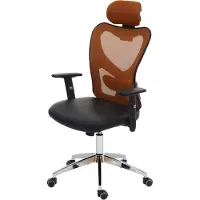 MCW Professionele bureaustoel Atlanta, bureaustoel bureaustoel, kunstleer ~ bruin