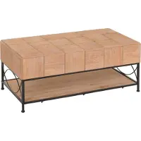 Mendler Salontafel -N30, woonkamertafel sofatafel bijzettafel, plank massief hout MDF, 51x120x61cm