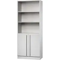 Hammerbacher Matrix ABS (Acrylonitril-butadieen-styreen), Spaanplaat Archiefkast 4 Planken 800 x 420 x 2.004 mm Grijs