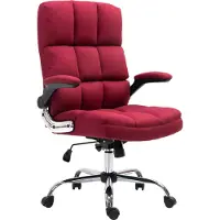 MCW Bureaustoel -J21, bureaustoel executive, in hoogte verstelbaar ~ stof/textiel wijnrood