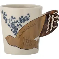 Bloomingville - Hezha-Beker - Beige - Aardewerk