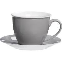 Ritzenhoff & Breker Milchkaffee Tasse mit Untertasse Doppio 350 ml