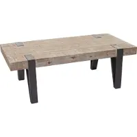Mendler Salontafel -A15b, woonkamertafel, massief dennenhout rustiek MVG-gecertificeerd 40x120x60cm