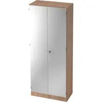 Hjh OFFICE PRO SIGNA K 6200 SG - Walnoot/Zilver Hoogte van de map | 5 OH met knop (afsluitbaar) Kledingkast
