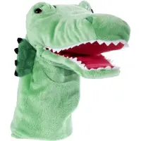 Heunec Pluche krokodillen handpop 33 cm - Handpoppen