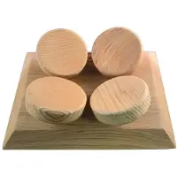 Halu ergonomische hoofdsteun voor Sauna - Vierkant - Red Cedar