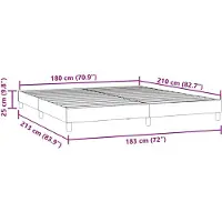 vidaXL Bedframe zonder matras 180x210 cm fluweel roze