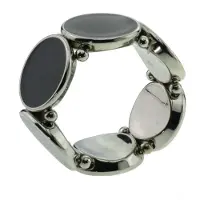 Behave - Rekarmband dames - Zilverkleur grijstinten - Tijdloos design
