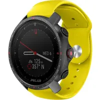 Strap-it Sport siliconen bandje - geschikt voor Polar Vantage M / M2 / M3 / Vantage V3 / Grit X / Grit X Pro / Grit X2 Pro - geel