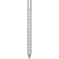 Relaxdays tentharingen - 12 stuks - 31 cm - stalen schroefharingen - harde grond - zwart