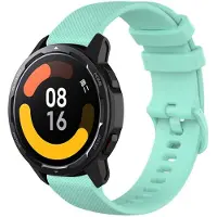 Strap-it Luxe siliconen smartwatch bandje - geschikt voor Xiaomi Watch S1 (Active/Pro) / Watch 2 Pro / Watch S3 / Mi Watch / Amazfit GTR 47mm / GTR 2-3-4 / Amazfit Balance / Bip 5 - aqua