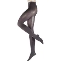 Esprit Cotton eenkleurig katoen panty dames grijs - maat 40-42