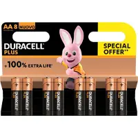 Duracell Alkaline Plus Power AA 8 Stuks