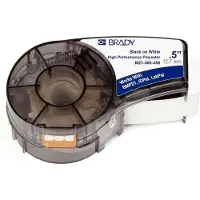 Brady M21-500-488 tape polyester | zwart op wit | 12,7mm x 6,40m