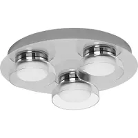Ledvance Slimme plafondlamp Orbis Wall Round, dimbaar, chroom / zilver, Badkamer, metaal, Modern, Slimme plafondlamp