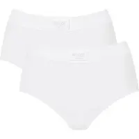 Sloggi Maxislip Double comfort Katoenmix, elastisch, zacht, sportieve look, ademend (2 stuks, Set van 2)