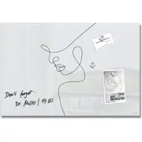 Sigel glasmagneetbord ARTVERUM hoogglans wit met motief 60x40cm frameloos