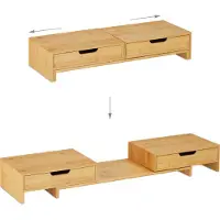 Relaxdays Monitorstandaard, Monitorstijgers, Bruin
