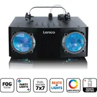 Lenco LFM-110BK - Dual Matrix feestverlichting en rookmachine