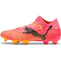 Puma Future 7 Ultimate Gras / Kunstgras Voetbalschoenen (MG) Roze Zwart Oranje