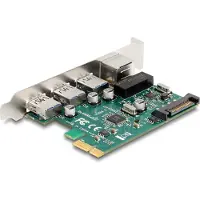 DeLOCK 90105 PCI Express kaart RJ45, USB-A 3.2 Gen 1 PCIe
