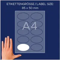 Avery-Zweckform L4882-20 Naamplaatje Kennzeichnungsetiketten (b x h) 85 mm x 50 mm 200 stuk(s)