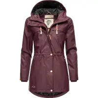 NAVAHOO Tussenmantel 'Rainy Forest' oranje / bordeaux / wit