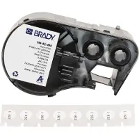 Brady M4-82-499 nylonweefsel labels zwart op wit Ø 9,53 mm (origineel)