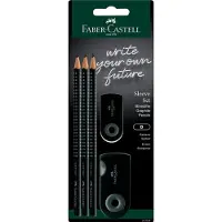 Faber-Castell grafietpotloden set - Grip 2001 - B - zwart - FC-217059