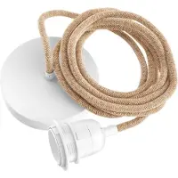 Hoopzi Lampfitting voor plafond - Natuur - 1 fitting wit