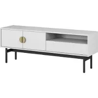 Selsey STOON - TV-kast - 1 lade en nis - wit