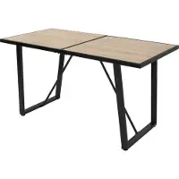 ML-Design Eettafel 140x70 cm met zwart onderstel voor 4-6 personen ML design