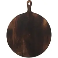 J-Line Snijplank rond hout donker large