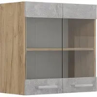 Vicco R-Line Glazen keukenkast – 60 cm Beton