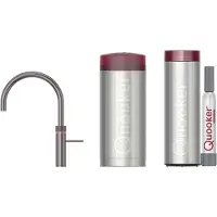 Quooker Fusion Round met COMBI+ boiler en CUBE reservoir 5-in-1-kraan gunmetal