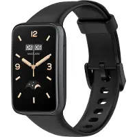 Strap-it Siliconen Smartwatch bandje - Geschikt voor Xiaomi Smart Band 7 Pro siliconen bandje - zwart - Horlogeband / Polsband / Armband