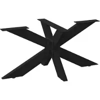 vidaXL Salontafelpoot spider vorm 98x58x(42-43) cm staal zwart