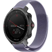 Strap-it Milanees smartwatch bandje - geschikt voor Polar Vantage M / M2 / M3 / Vantage V3 / Grit X / Grit X Pro / Grit X2 Pro - lichtpaars
