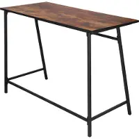 Springos Salontafel | Rechthoekig | 100x50x76 cm | Zwart/Donkerbruin