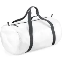 Bagbase Senvi - Opvouwbare Reistas - Kleur: Wit/Grijs (32 liter) (Waterafstotend)