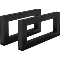ML-Design Wandhouder voor wastafel Set van 2 30x15 cm Zwart staal ML-Design