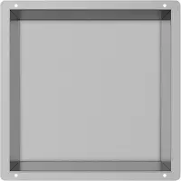 Guido Gusto RVS Inbouwnis met tegelflens 30x30x7cm